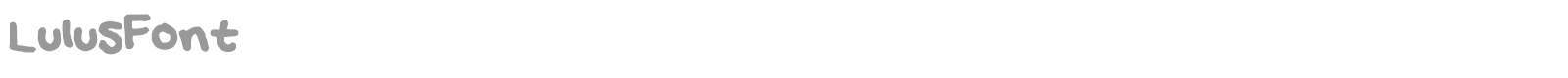 Lulus Font font preview